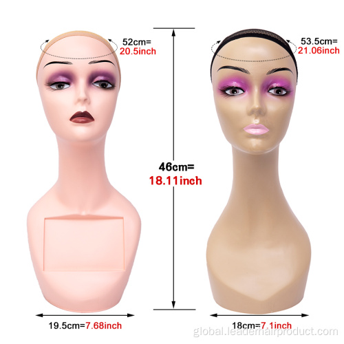 Mannequin Head With Shoulders Wig Display Realistic African Female Mannequin Head Supplier